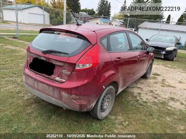 2013 FORD FIESTA VIN 3FADP4EJXDM222219 — фото 4