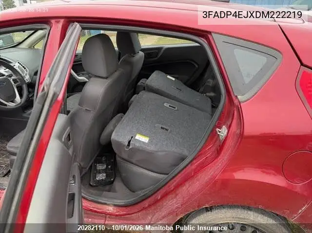 2013 FORD FIESTA VIN 3FADP4EJXDM222219 — фото 8