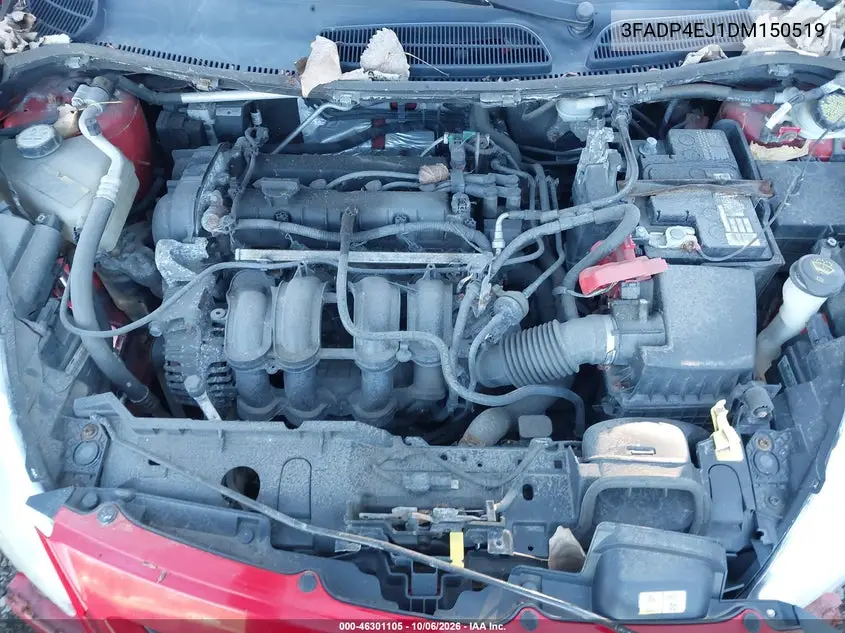 2013 FORD FIESTA VIN 3FADP4EJ1DM150519 — фото 10