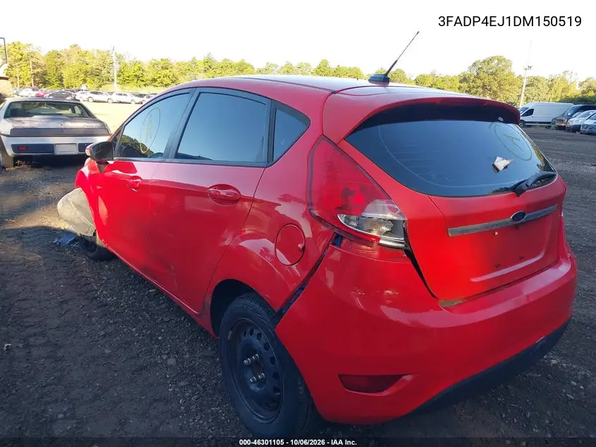 2013 FORD FIESTA VIN 3FADP4EJ1DM150519 — фото 3