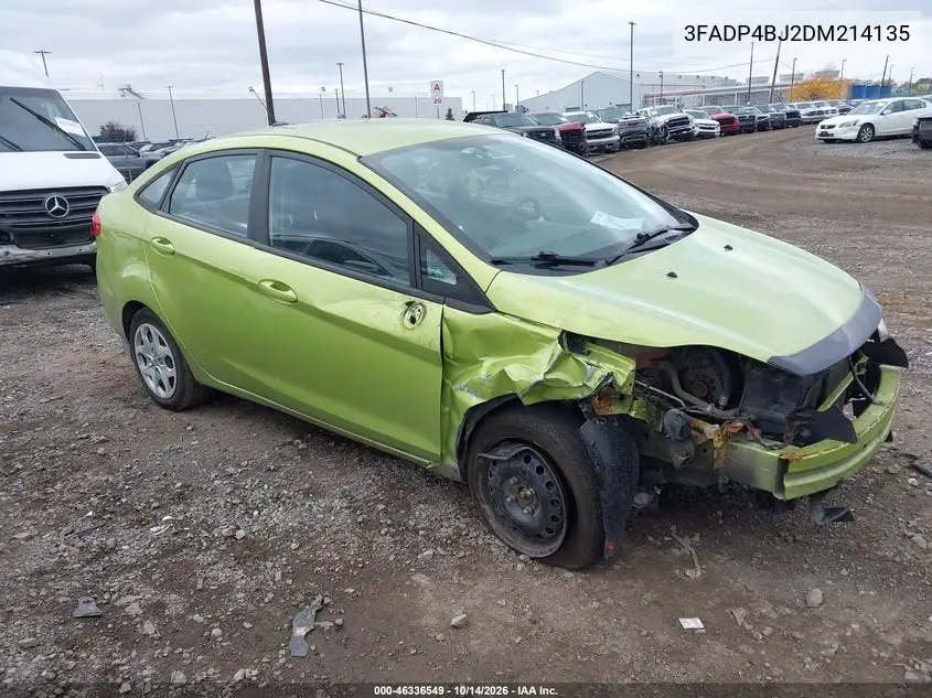 FORD FIESTA 2013, VIN 3FADP4BJ2DM214135