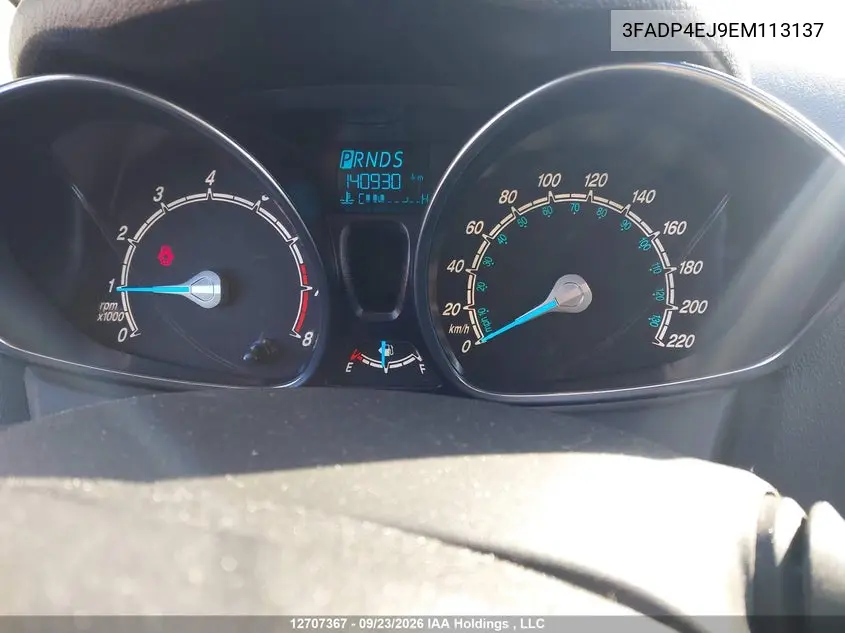 2014 FORD FIESTA VIN 3FADP4EJ9EM113137 — фото 7