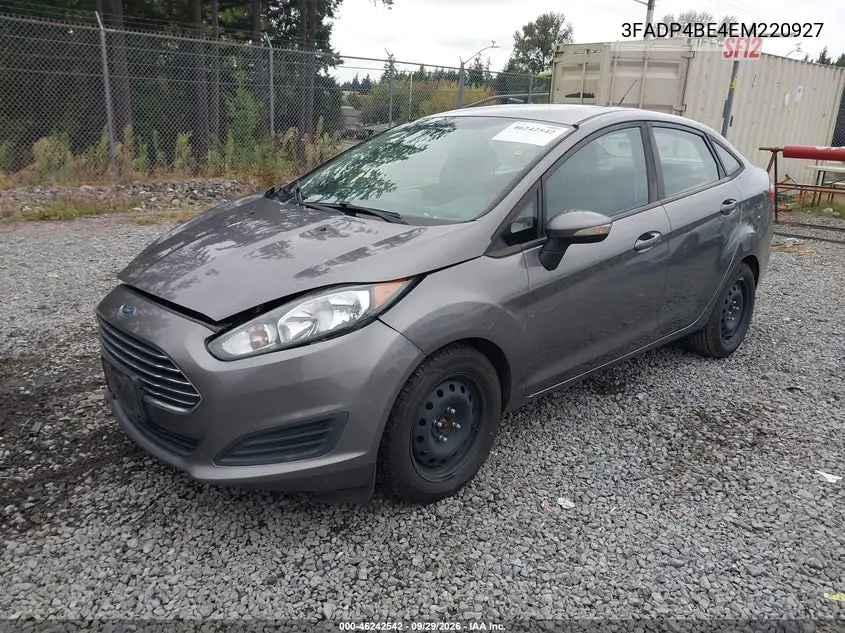 2014 FORD FIESTA VIN 3FADP4BE4EM220927 — фото 2