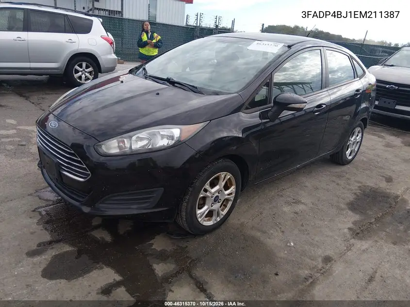 2014 FORD FIESTA VIN 3FADP4BJ1EM211387 — фото 2