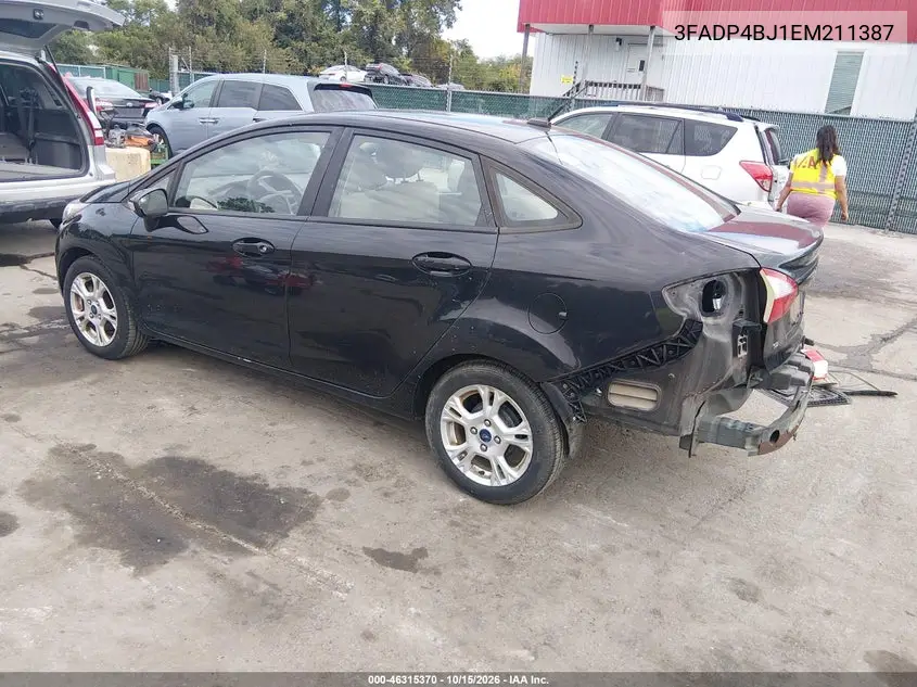 2014 FORD FIESTA VIN 3FADP4BJ1EM211387 — фото 3
