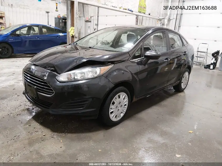 2014 FORD FIESTA VIN 3FADP4AJ2EM163688 — фото 2