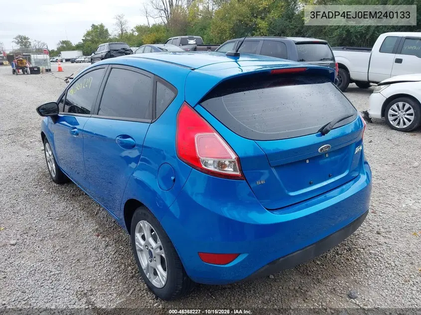 2014 FORD FIESTA VIN 3FADP4EJ0EM240133 — фото 3