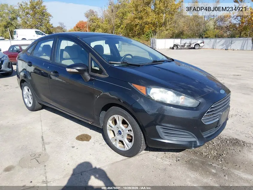FORD FIESTA 2014, VIN 3FADP4BJ0EM234921