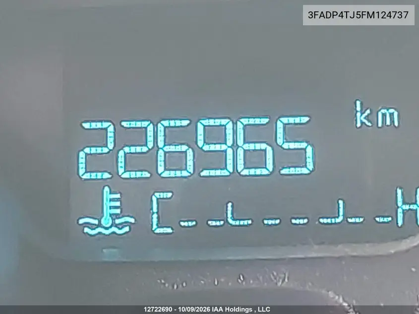 2015 FORD FIESTA VIN 3FADP4TJ5FM124737 — фото 15