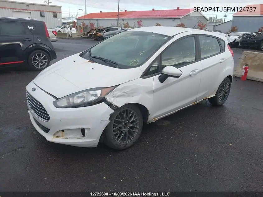 2015 FORD FIESTA VIN 3FADP4TJ5FM124737 — фото 2