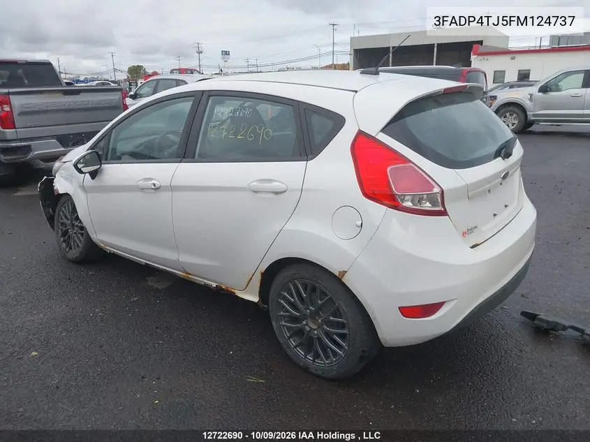 2015 FORD FIESTA VIN 3FADP4TJ5FM124737 — фото 3