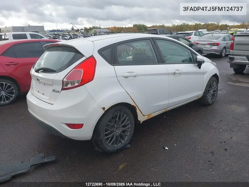 2015 FORD FIESTA VIN 3FADP4TJ5FM124737 — фото 4