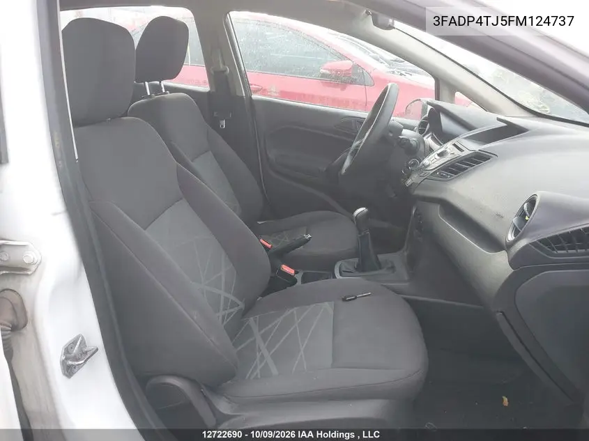 2015 FORD FIESTA VIN 3FADP4TJ5FM124737 — фото 5