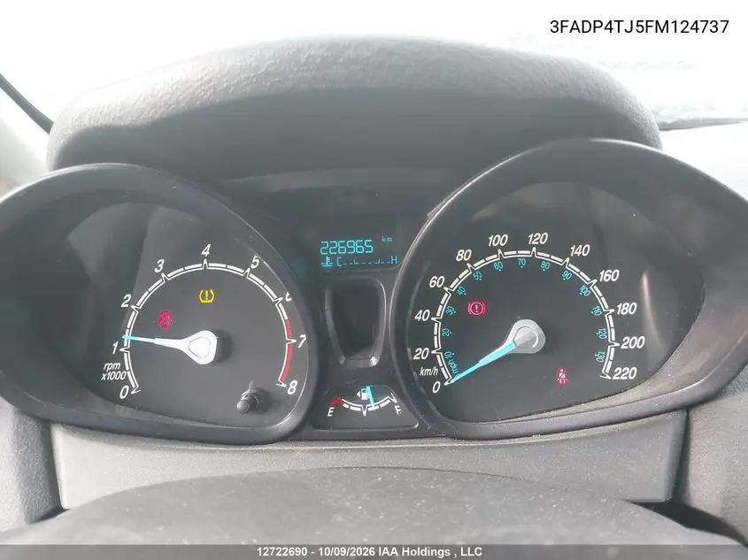 2015 FORD FIESTA VIN 3FADP4TJ5FM124737 — фото 7