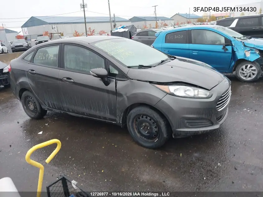 FORD FIESTA 2015, VIN 3FADP4BJ5FM134430