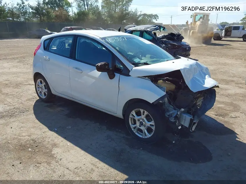 FORD FIESTA 2015, VIN 3FADP4EJ2FM196296