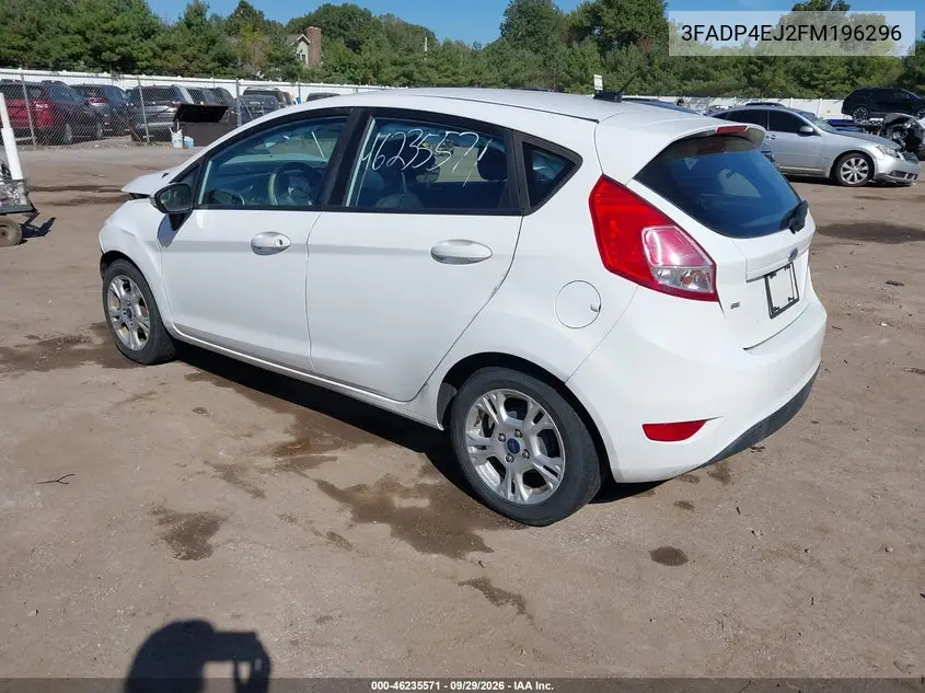 2015 FORD FIESTA VIN 3FADP4EJ2FM196296 — фото 3