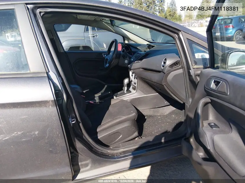 2015 FORD FIESTA VIN 3FADP4BJ4FM118381 — фото 5