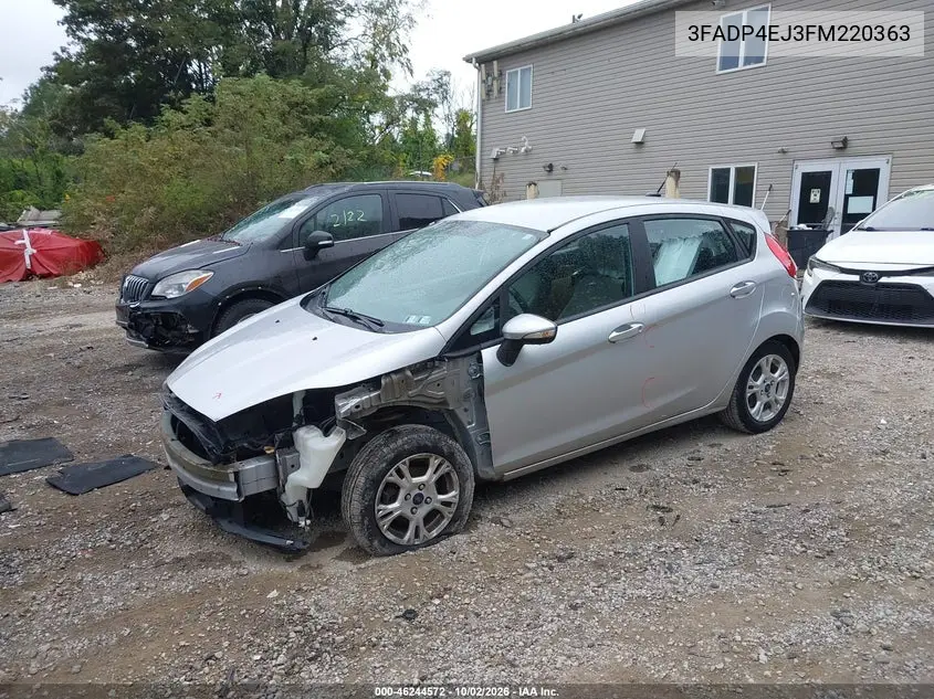 2015 FORD FIESTA VIN 3FADP4EJ3FM220363 — фото 2