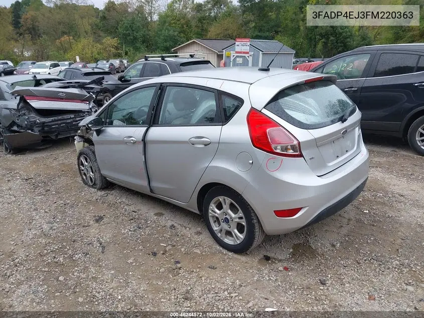 2015 FORD FIESTA VIN 3FADP4EJ3FM220363 — фото 3