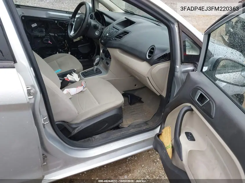 2015 FORD FIESTA VIN 3FADP4EJ3FM220363 — фото 5