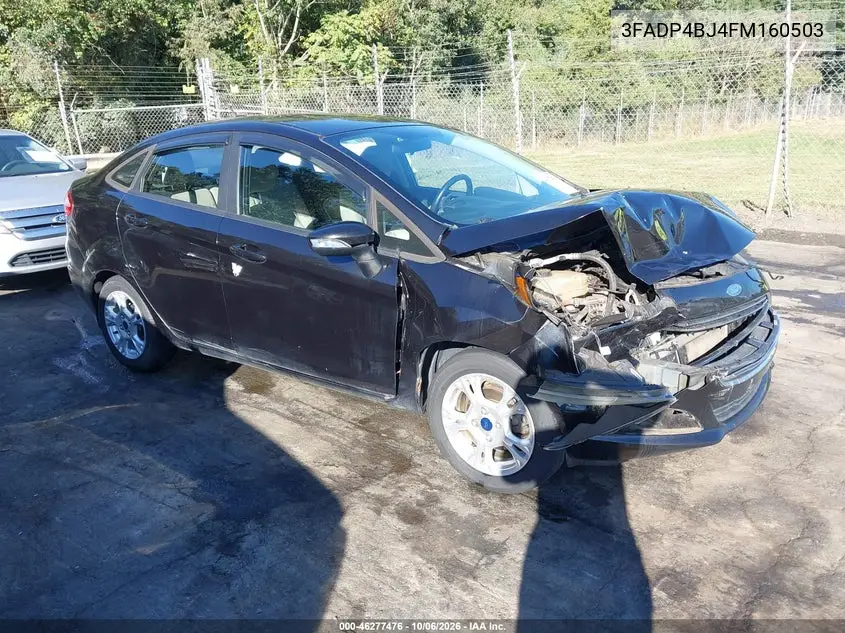 FORD FIESTA 2015, VIN 3FADP4BJ4FM160503