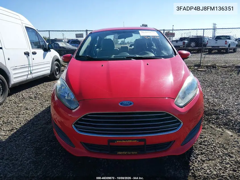 2015 FORD FIESTA VIN 3FADP4BJ8FM136351 — фото 12