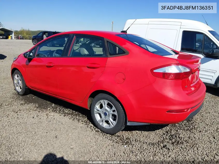 2015 FORD FIESTA VIN 3FADP4BJ8FM136351 — фото 3