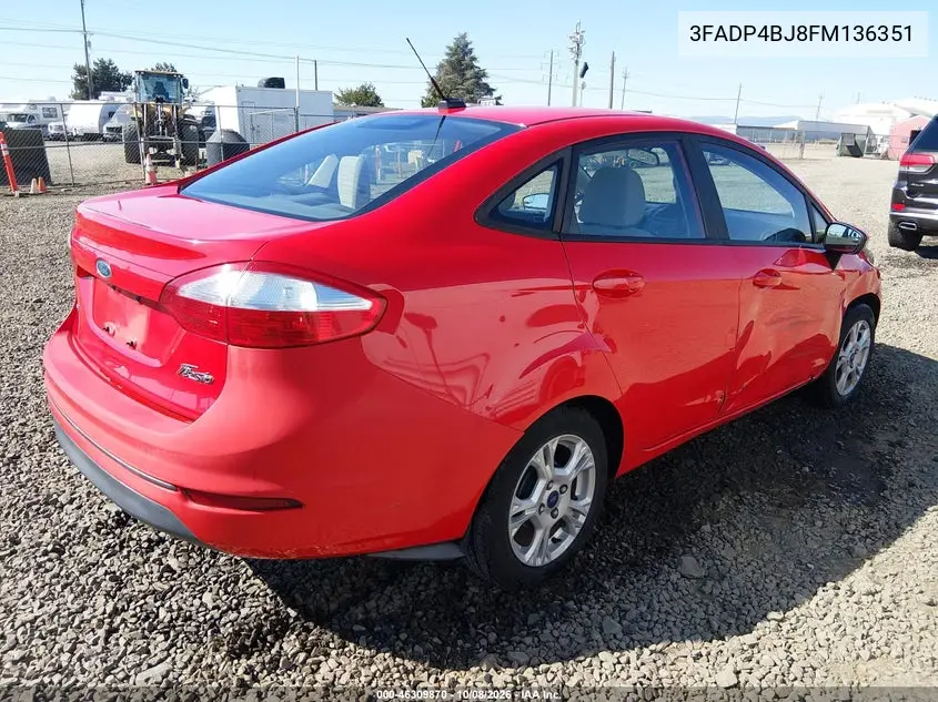 2015 FORD FIESTA VIN 3FADP4BJ8FM136351 — фото 4