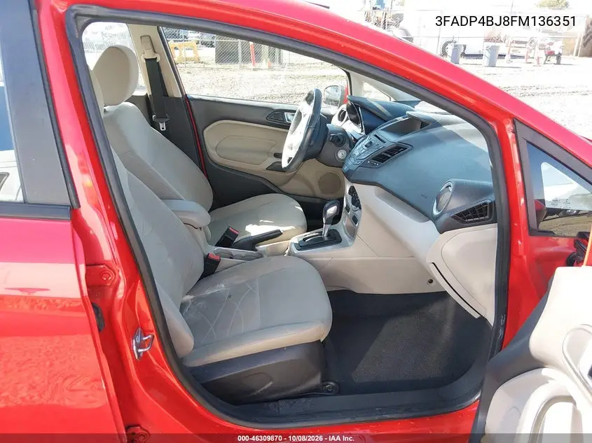 2015 FORD FIESTA VIN 3FADP4BJ8FM136351 — фото 5