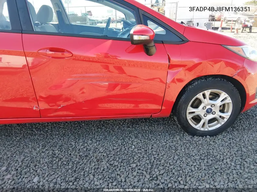 2015 FORD FIESTA VIN 3FADP4BJ8FM136351 — фото 6