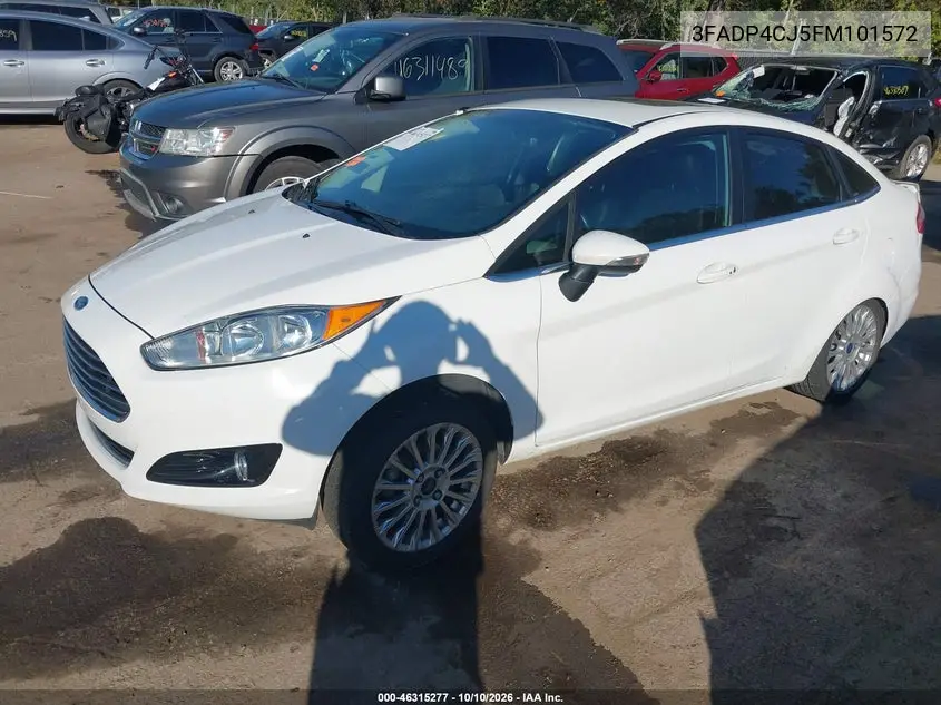 2015 FORD FIESTA VIN 3FADP4CJ5FM101572 — фото 2