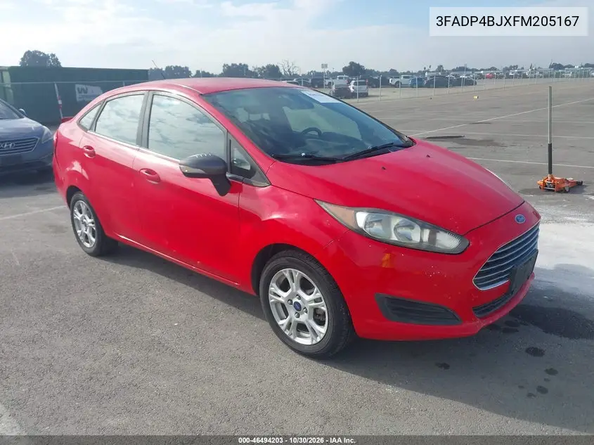FORD FIESTA 2015, VIN 3FADP4BJXFM205167