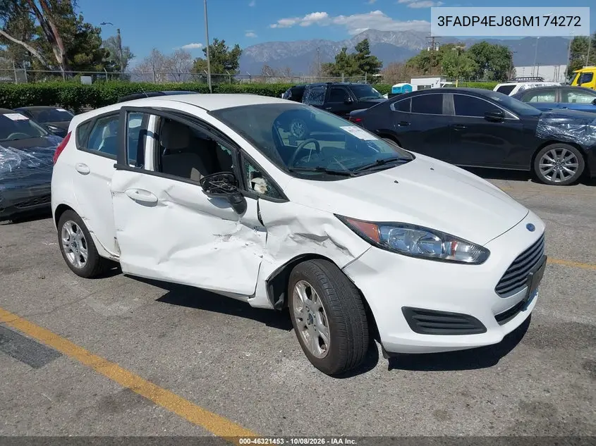FORD FIESTA 2016, VIN 3FADP4EJ8GM174272