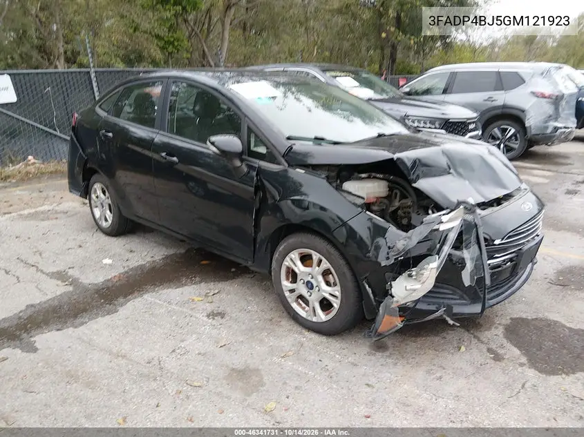 FORD FIESTA 2016, VIN 3FADP4BJ5GM121923