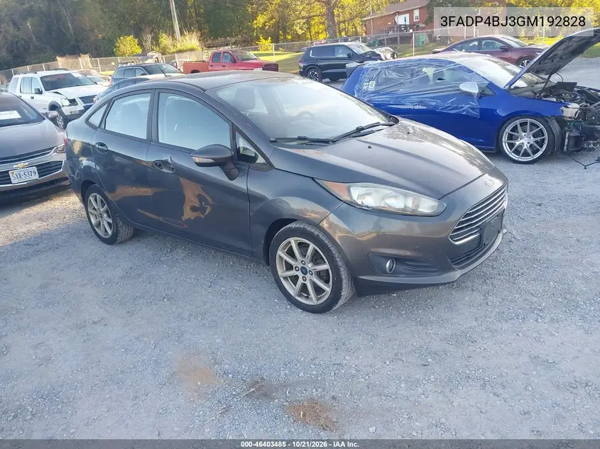 FORD FIESTA 2016, VIN 3FADP4BJ3GM192828