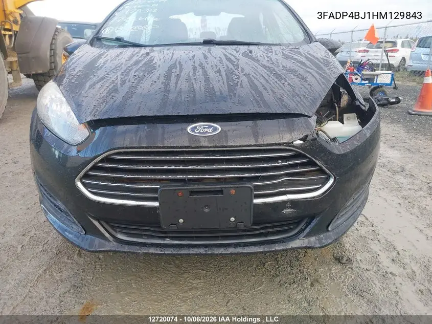 2017 FORD FIESTA VIN 3FADP4BJ1HM129843 — фото 6