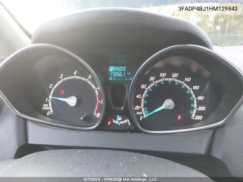 2017 FORD FIESTA VIN 3FADP4BJ1HM129843 — фото 7