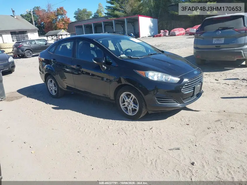 FORD FIESTA 2017, VIN 3FADP4BJ3HM170653