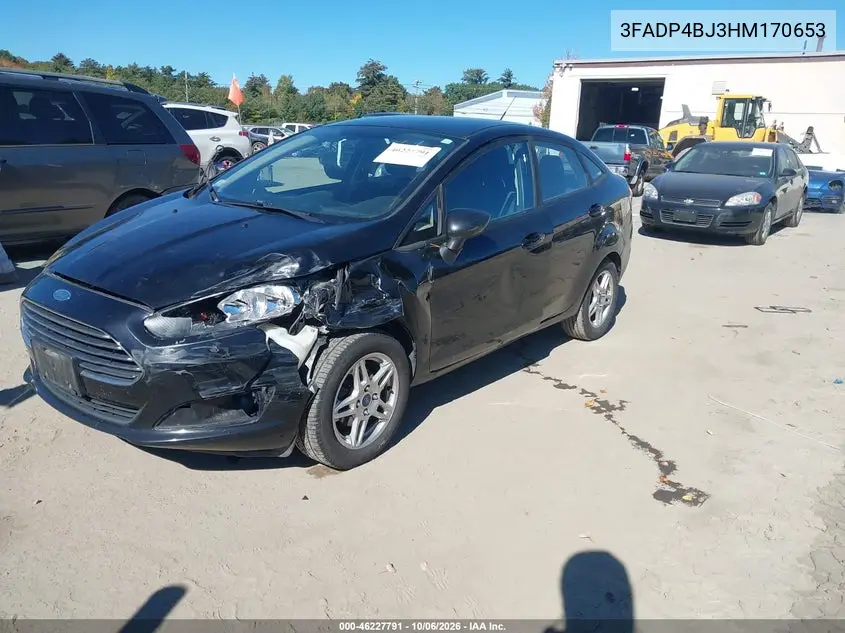 2017 FORD FIESTA VIN 3FADP4BJ3HM170653 — фото 2