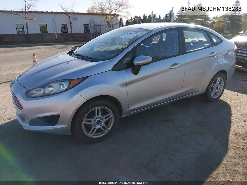 2017 FORD FIESTA VIN 3FADP4BJ0HM138288 — фото 2