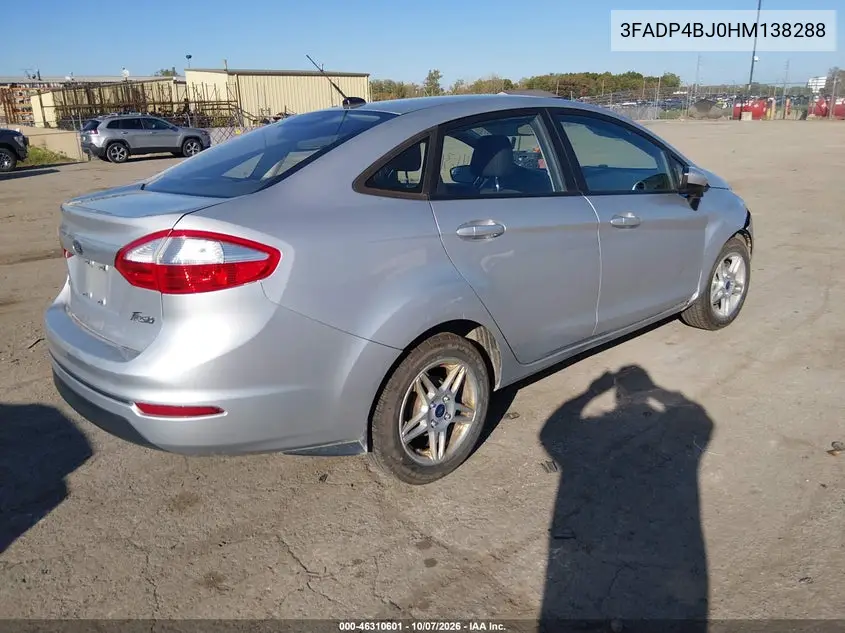 2017 FORD FIESTA VIN 3FADP4BJ0HM138288 — фото 4