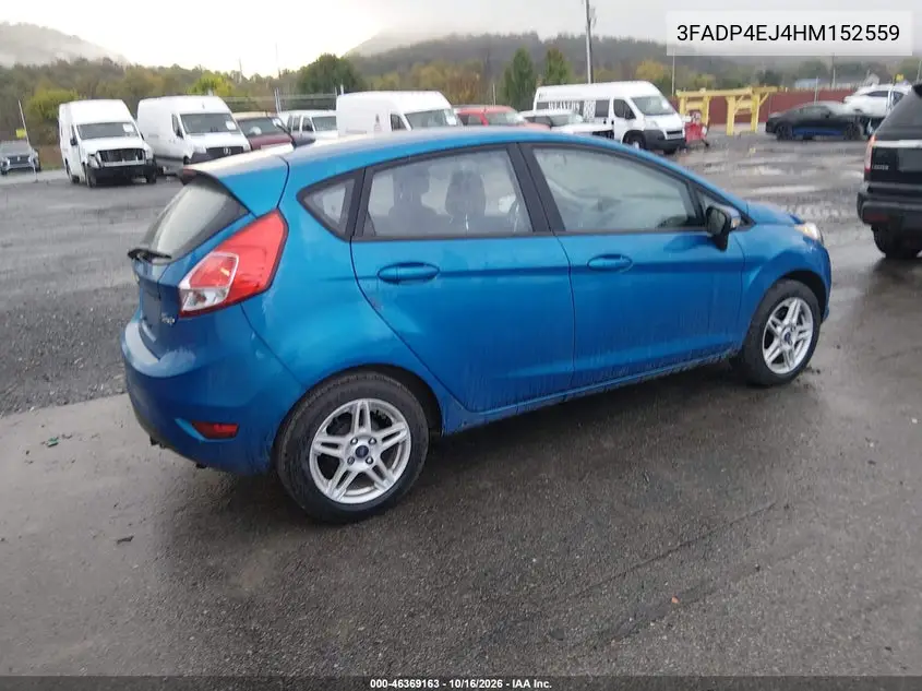 2017 FORD FIESTA VIN 3FADP4EJ4HM152559 — фото 4