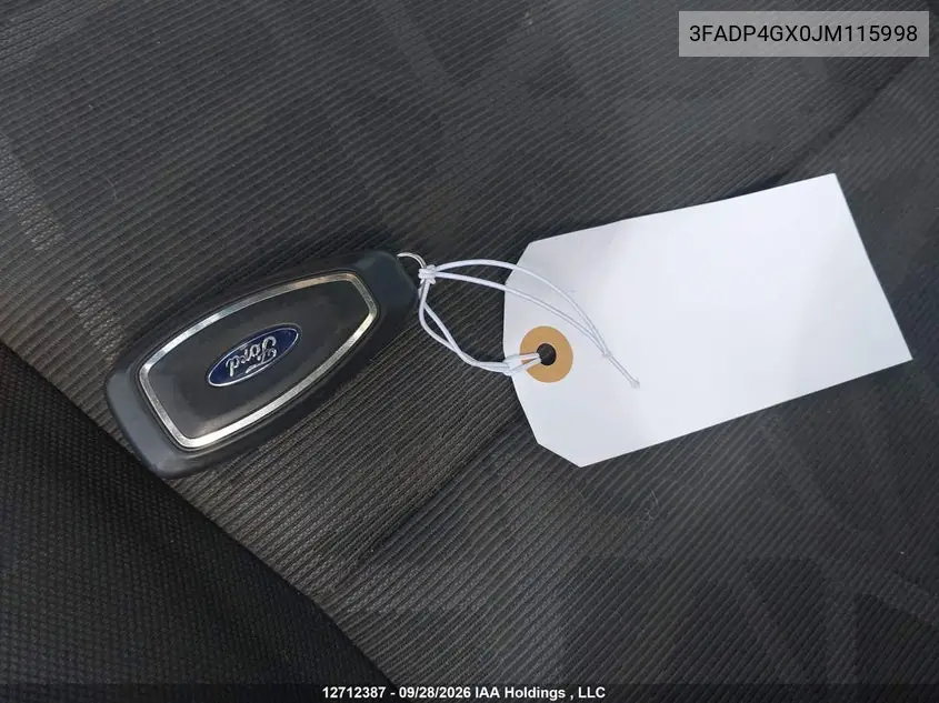 2018 FORD FIESTA VIN 3FADP4GX0JM115998 — фото 11
