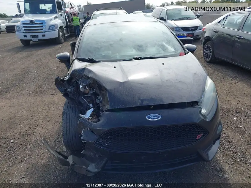 2018 FORD FIESTA VIN 3FADP4GX0JM115998 — фото 12