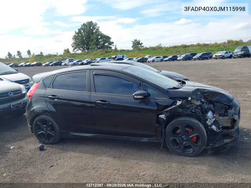 2018 FORD FIESTA VIN 3FADP4GX0JM115998 — фото 13