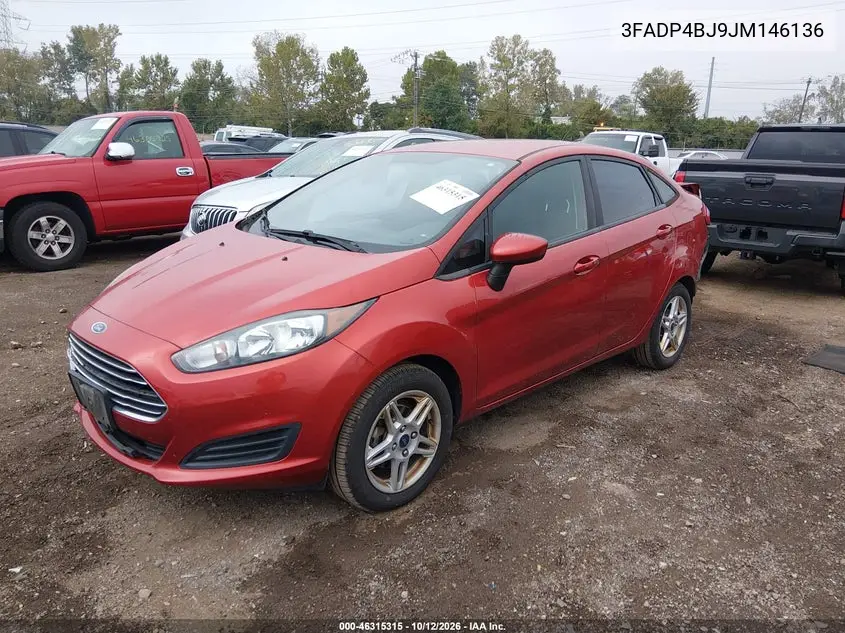2018 FORD FIESTA VIN 3FADP4BJ9JM146136 — фото 2