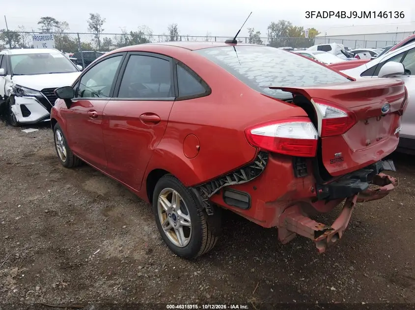 2018 FORD FIESTA VIN 3FADP4BJ9JM146136 — фото 3