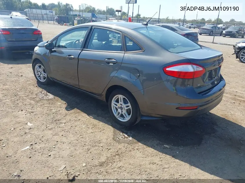 2018 FORD FIESTA VIN 3FADP4BJ6JM109190 — фото 3