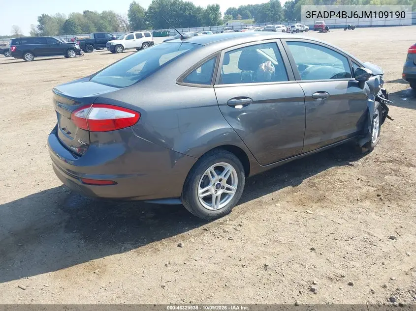 2018 FORD FIESTA VIN 3FADP4BJ6JM109190 — фото 4